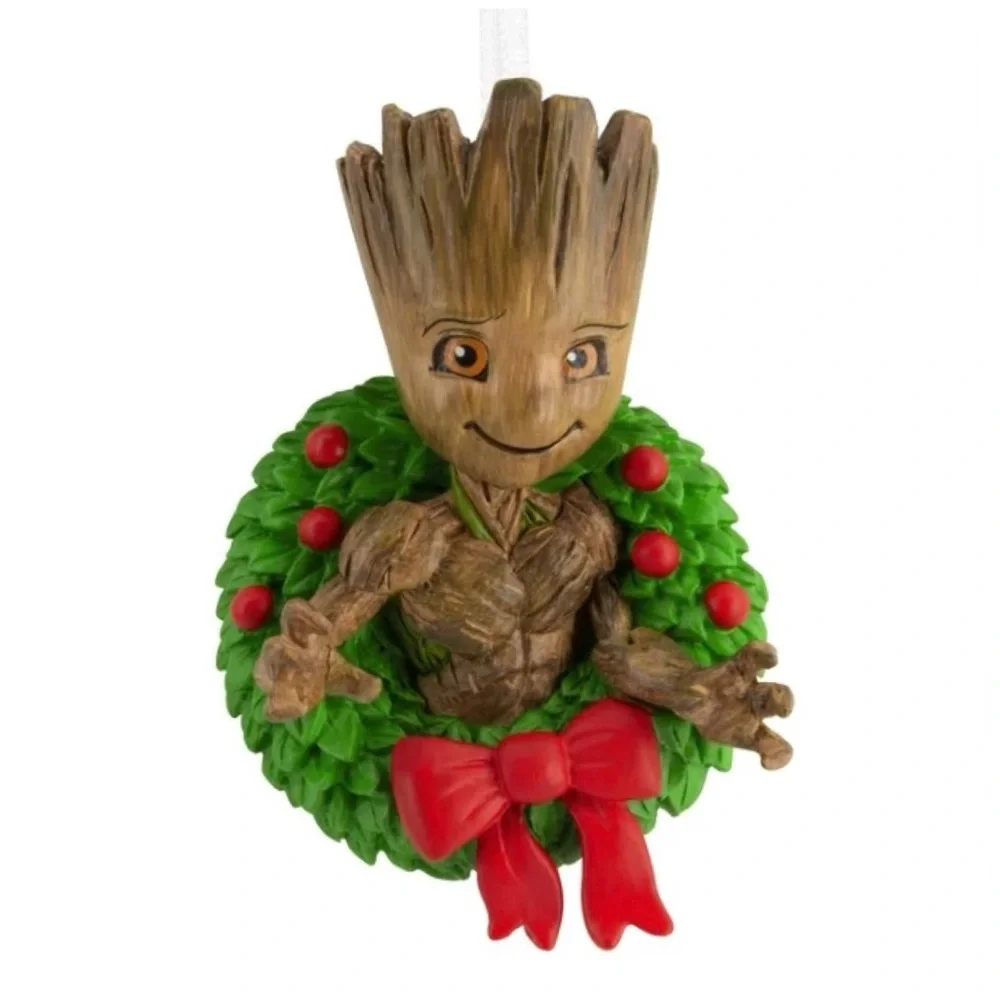 Hallmark Marvel Guardians of the Galaxy “Groot in Holiday Wreath” Ornament (NWT)